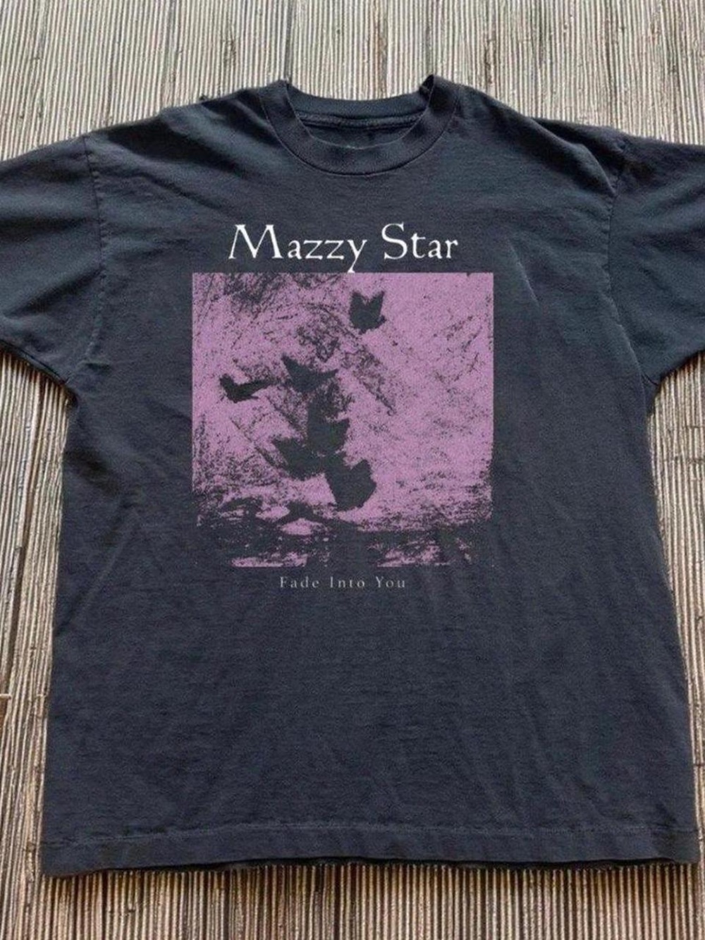 Gildan Black Tee with Purple Mazzy Star Graphic